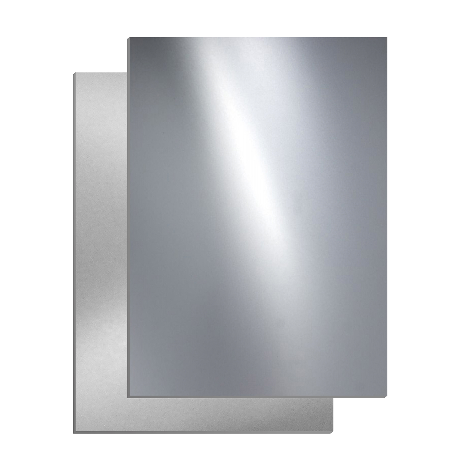 Showcard Silver Matt-Silver Shiny